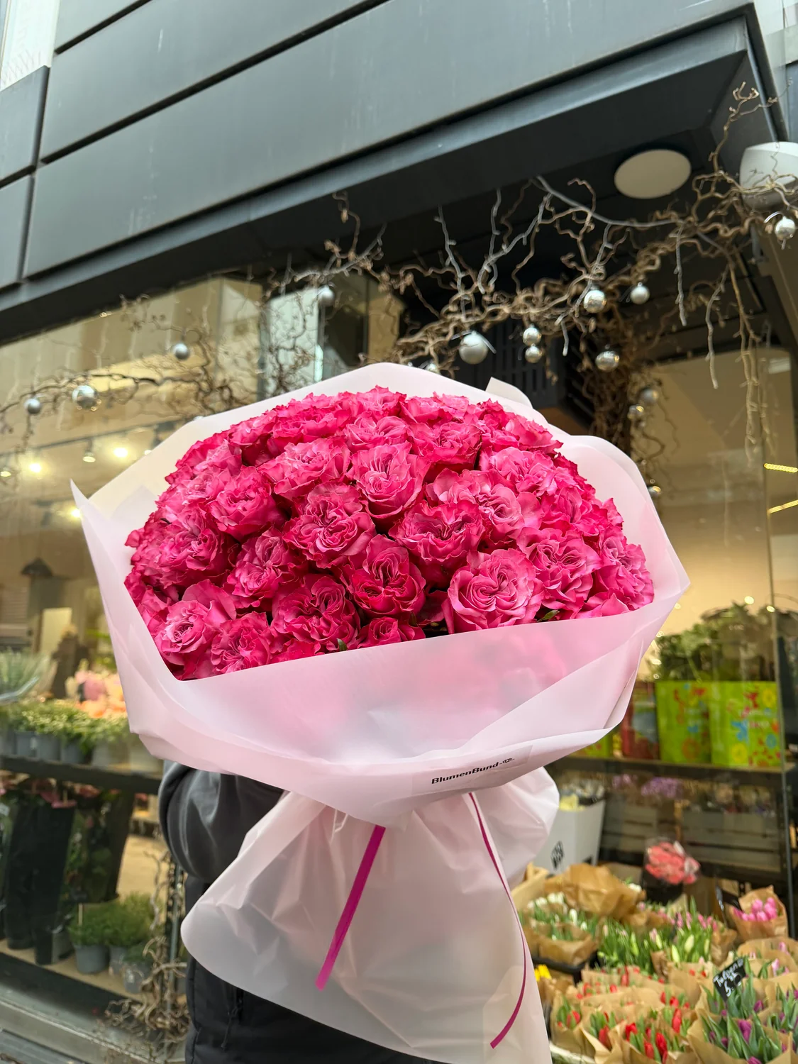 Strauß Beerenzauber in kräftigem Pink